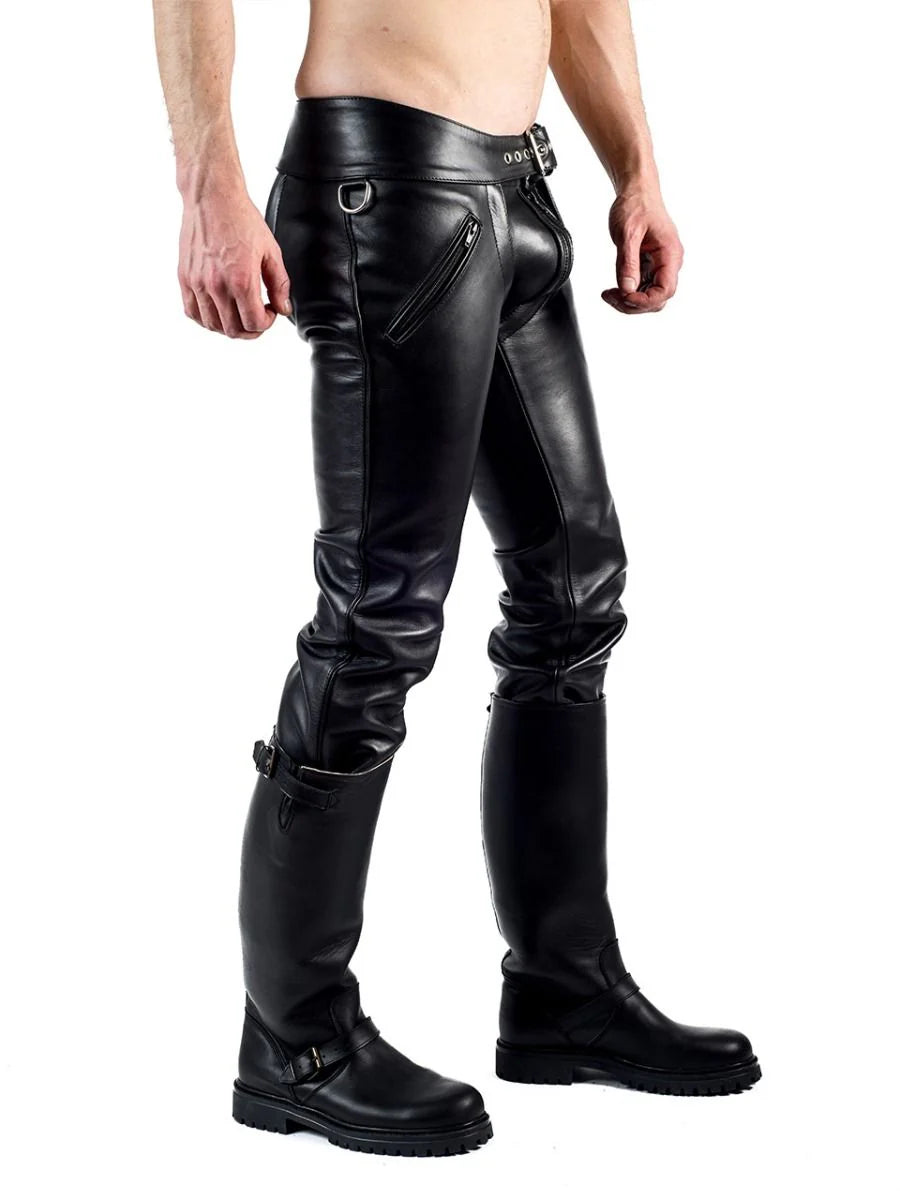 Premium Leather Convertible Chaps for Adults