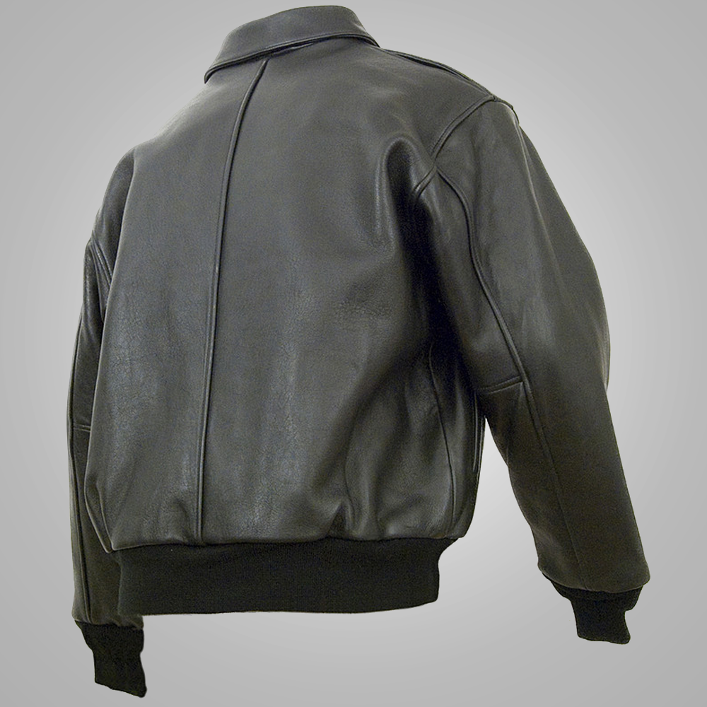 Men's Vintage Lambskin A2 Brown Flying Leather Jacket - Classic Aviator Style