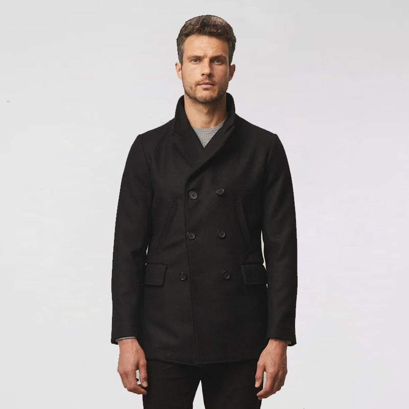 Men’s Fleece Black Navy Peacoat