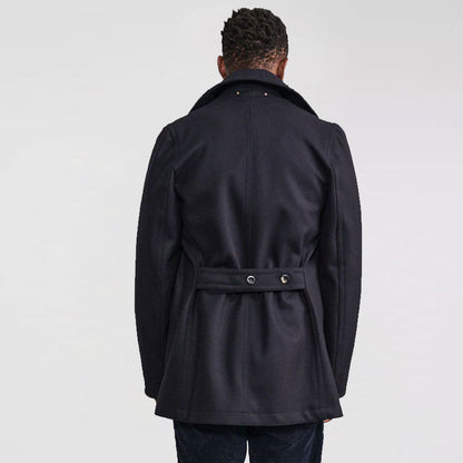 Men’s Dark Navy Fleece Peacoat