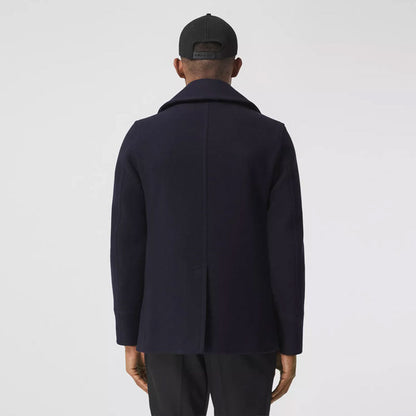 Men’s Dark Blue Wool Navy Peacoat