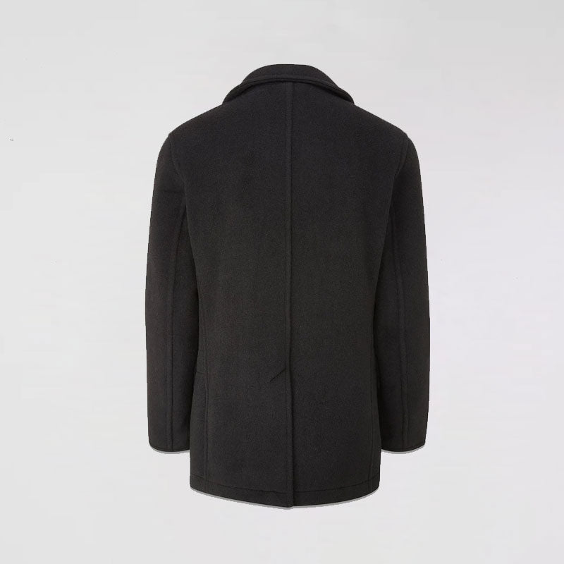 Men’s Wool Black Navy Peacoat