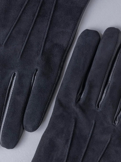 New Women’s Black American Suede Leather Gloves