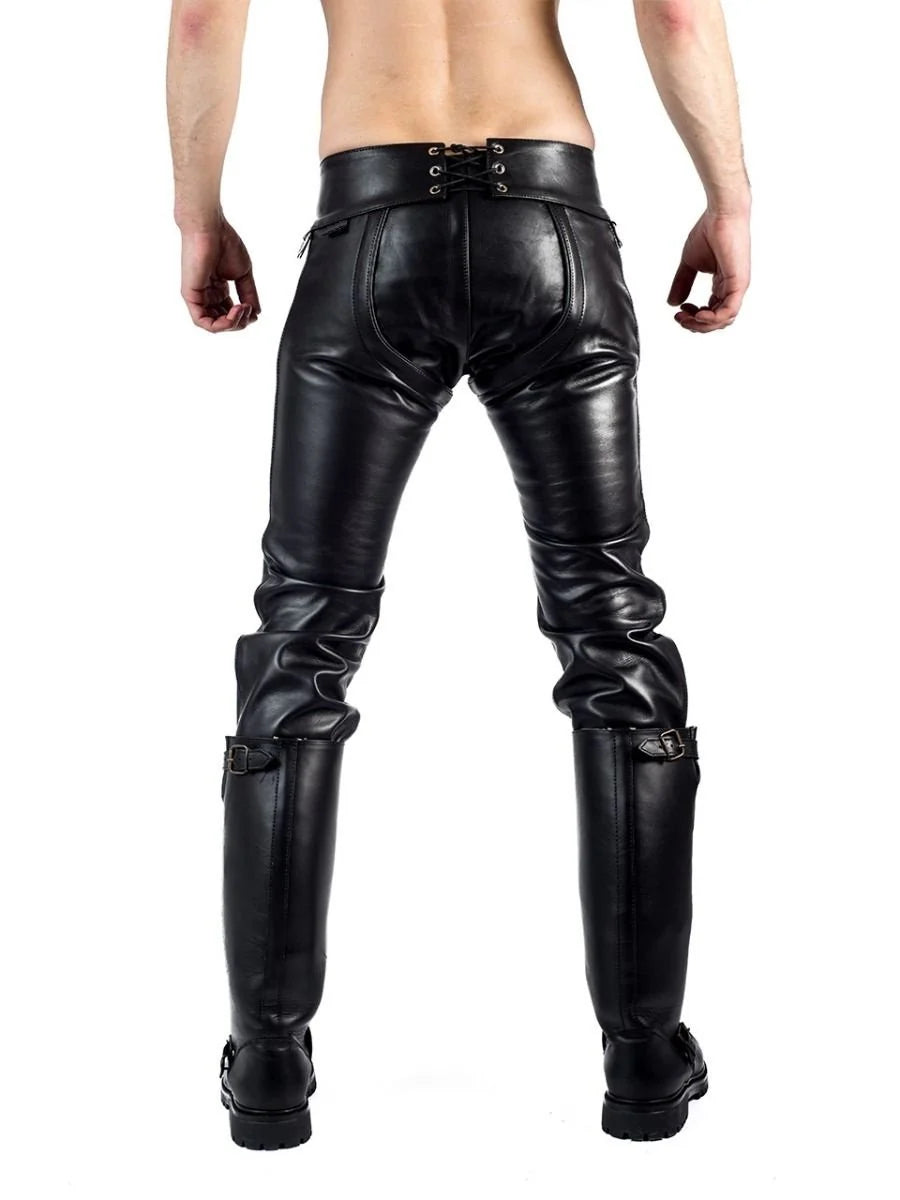 Premium Leather Convertible Chaps for Adults