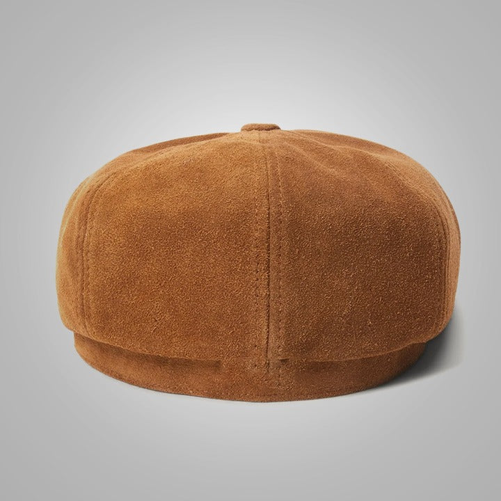 New Men's Handmade Genuine Leather Cap