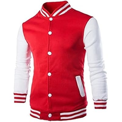 Men's Lightweight Waffle Varsity Letterman Bomber Jacket