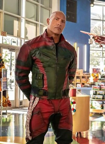 Dwayne Johnson Red One Leather Jacket  Avanzar Leather