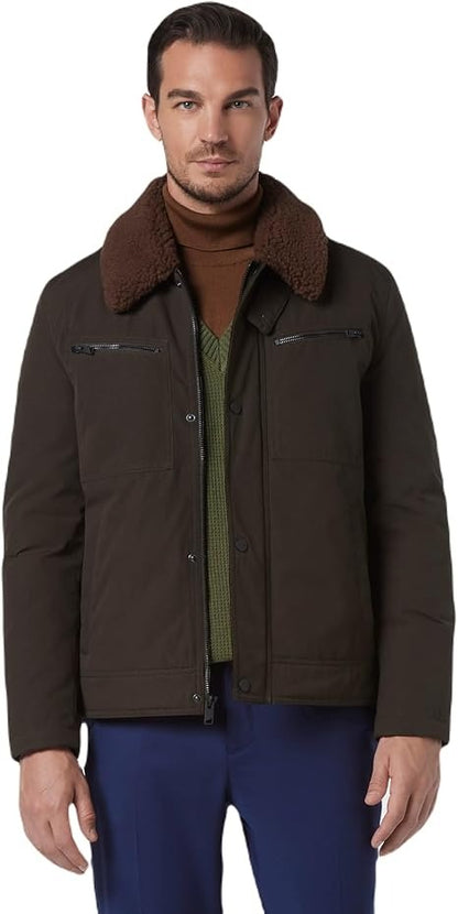 Andrew Marc Men's Trucker Jacket Timeless Style & Rugged Elegance