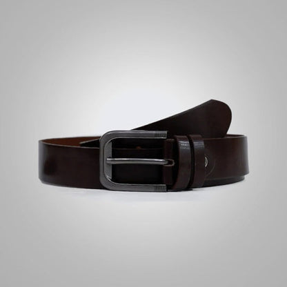 Men's Coffee Handmade Genuine Leather Belt