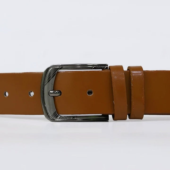 Men's Casual Rust Color Leather Belt