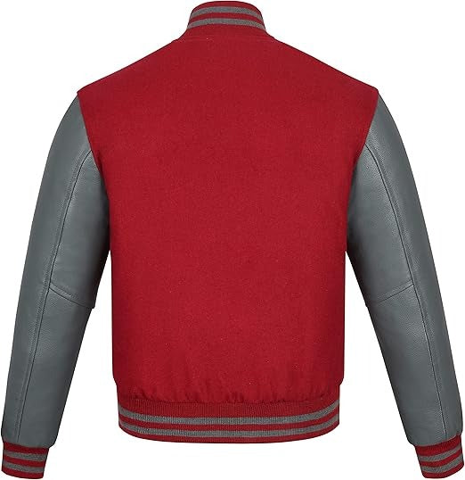 Varsity Letterman Baseball Jacket – Wool & Leather Premium Unisex