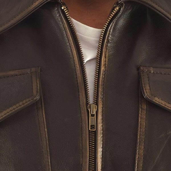 Aaron Brown Classic Leather Bomber Jacket