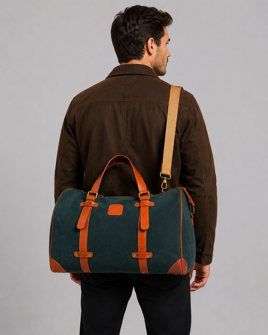 Adventurer’s Leather Duffel Bag - Classic Expedition Design