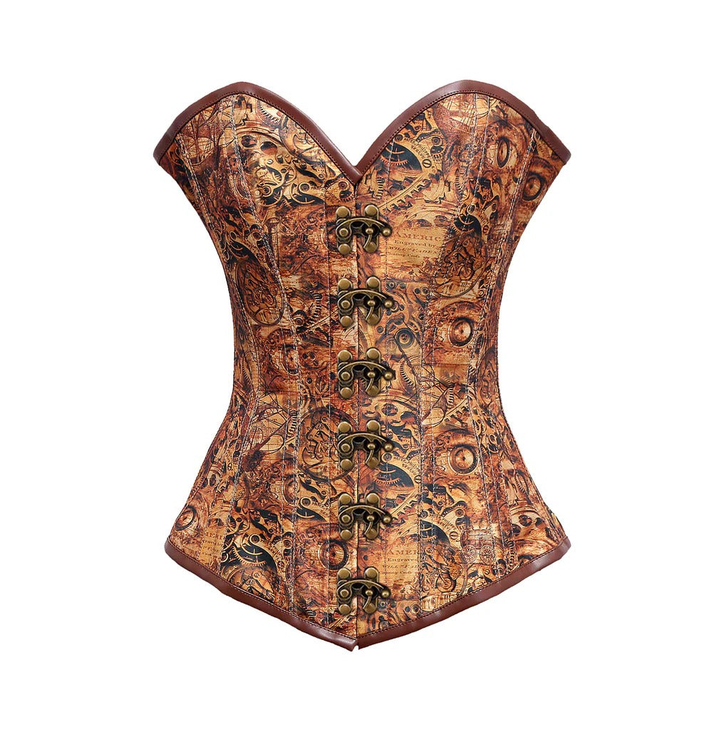 Adele Steampunk Longline Overbust Corset