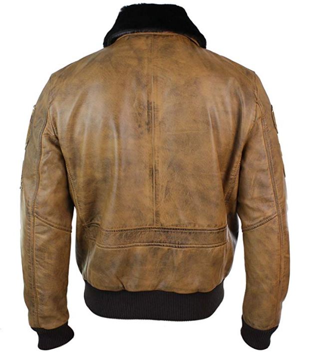 Aviator Men's Fur Bomber Jacket