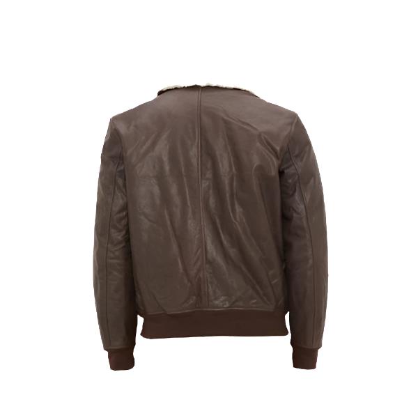 Aviator Leather Bomber Jacket - Versatile & Stylish