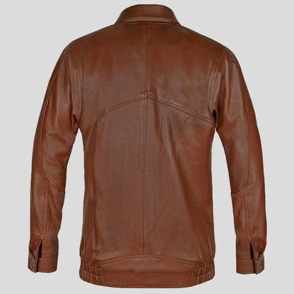 Aviator Bomber Premium Leather Jacket