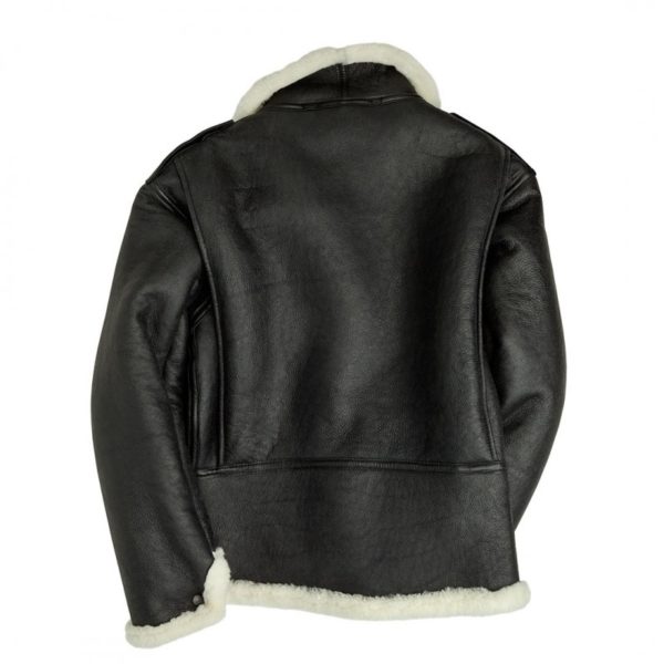 Men's Black B-6 Shearling Bomber Jacket