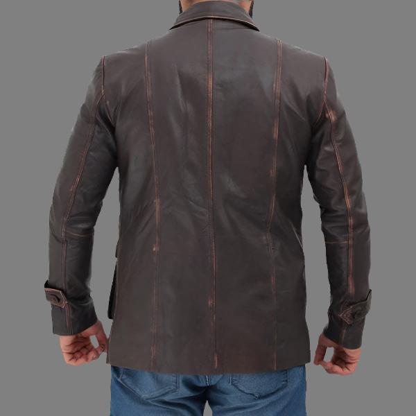 Premium Avanzar Atlanta Distressed Brown Leather Jacket