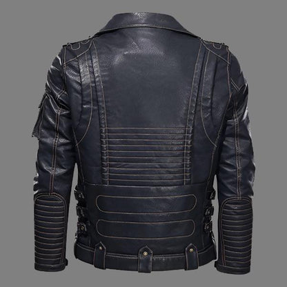 Black Leather Motorcycle Leather Jacket