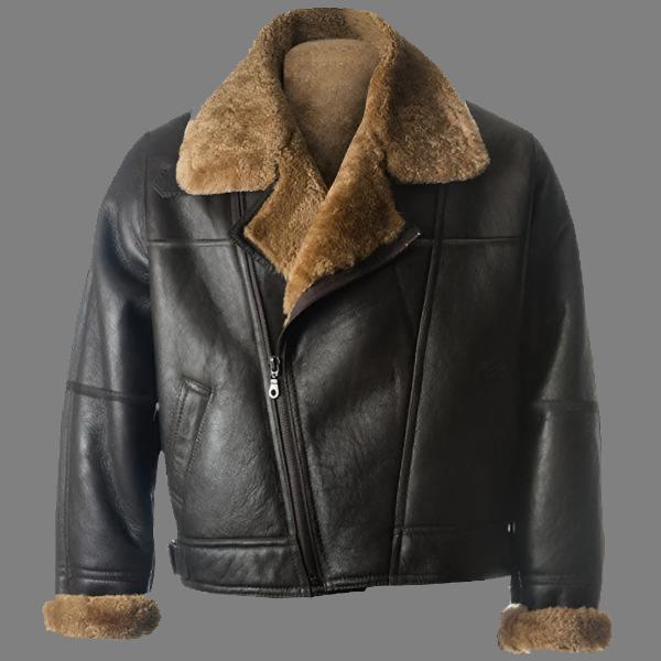 Men's Black B3 Sheepskin Jacket