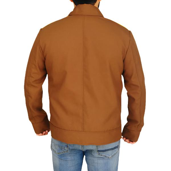 Avanzar Leather Men’s Stylish Brown Cotton Jacket