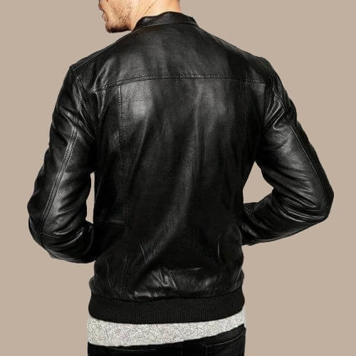 Best Real Black Leather Bomber Jacket for Men by Avanzar Leather