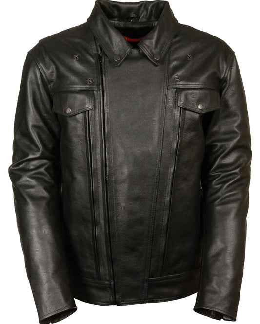 Men’s High-End Utility Pocket Vented Cruiser Jacket