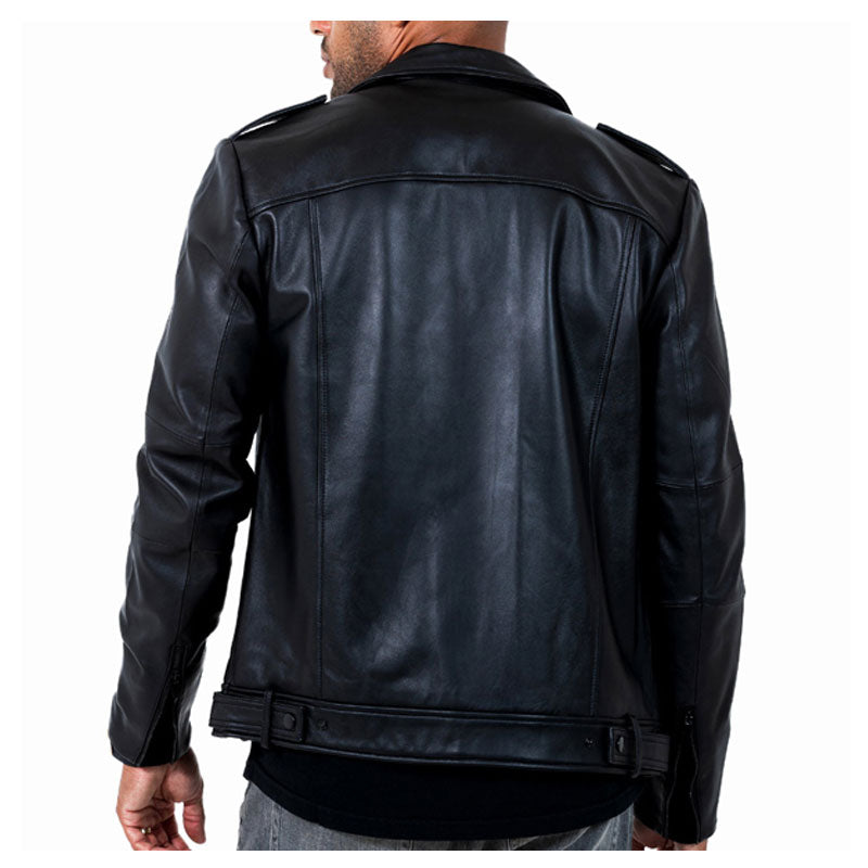 Men's Phantom Leather Moto Jacket