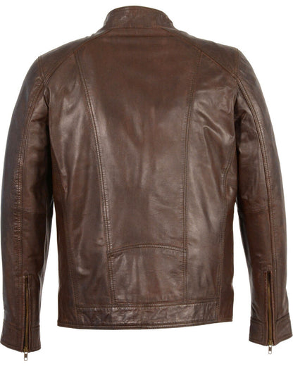 Men’s Sheepskin Moto Leather Jacket