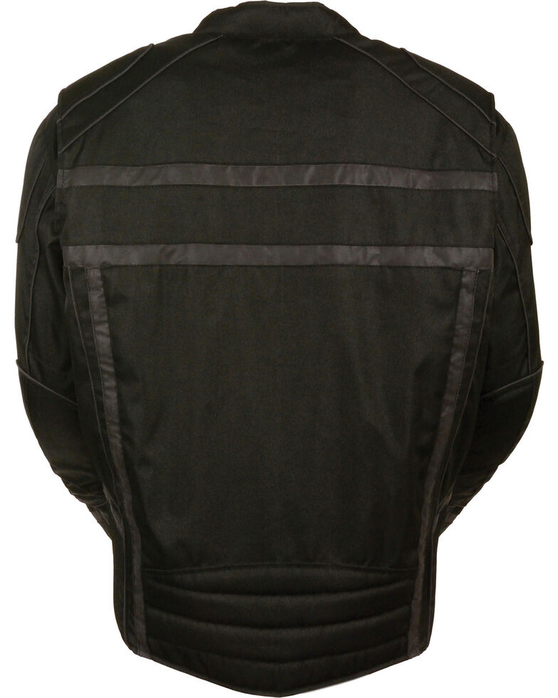 Men’s Black Vented Reflective Riding Jacket