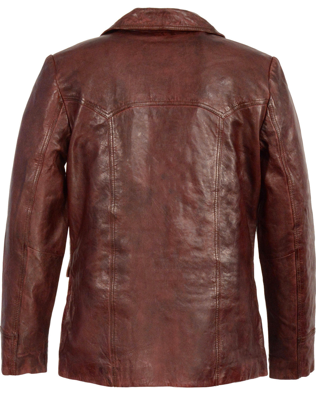 Men’s Classic Leather Car Coat Jacket