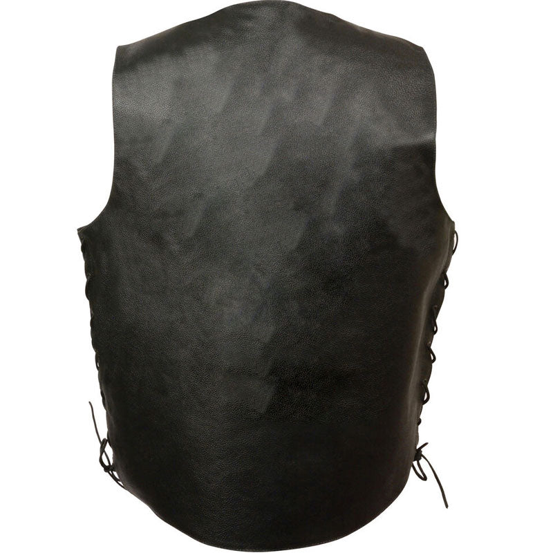 Side Lace Live to Ride Leather Vest