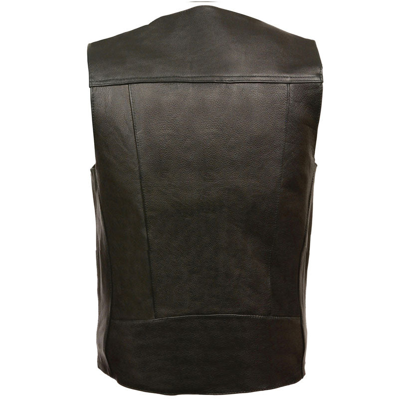 Buffalo Nickel Snap Classic Leather Vest