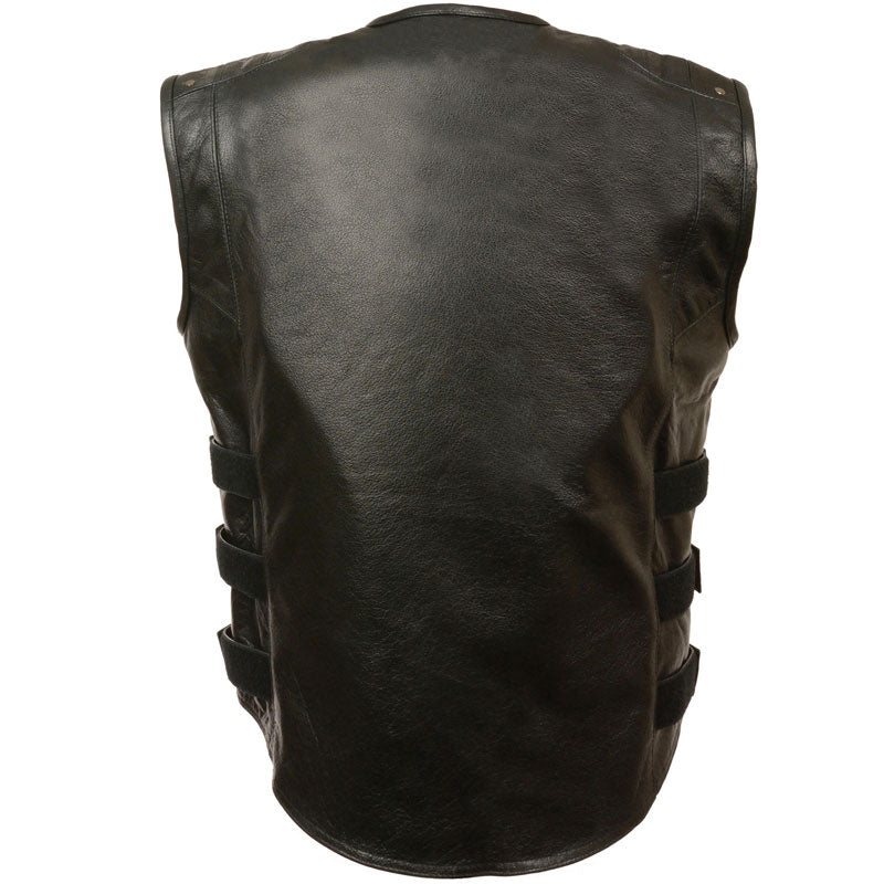 Updated SWAT Style Biker Leather Vest