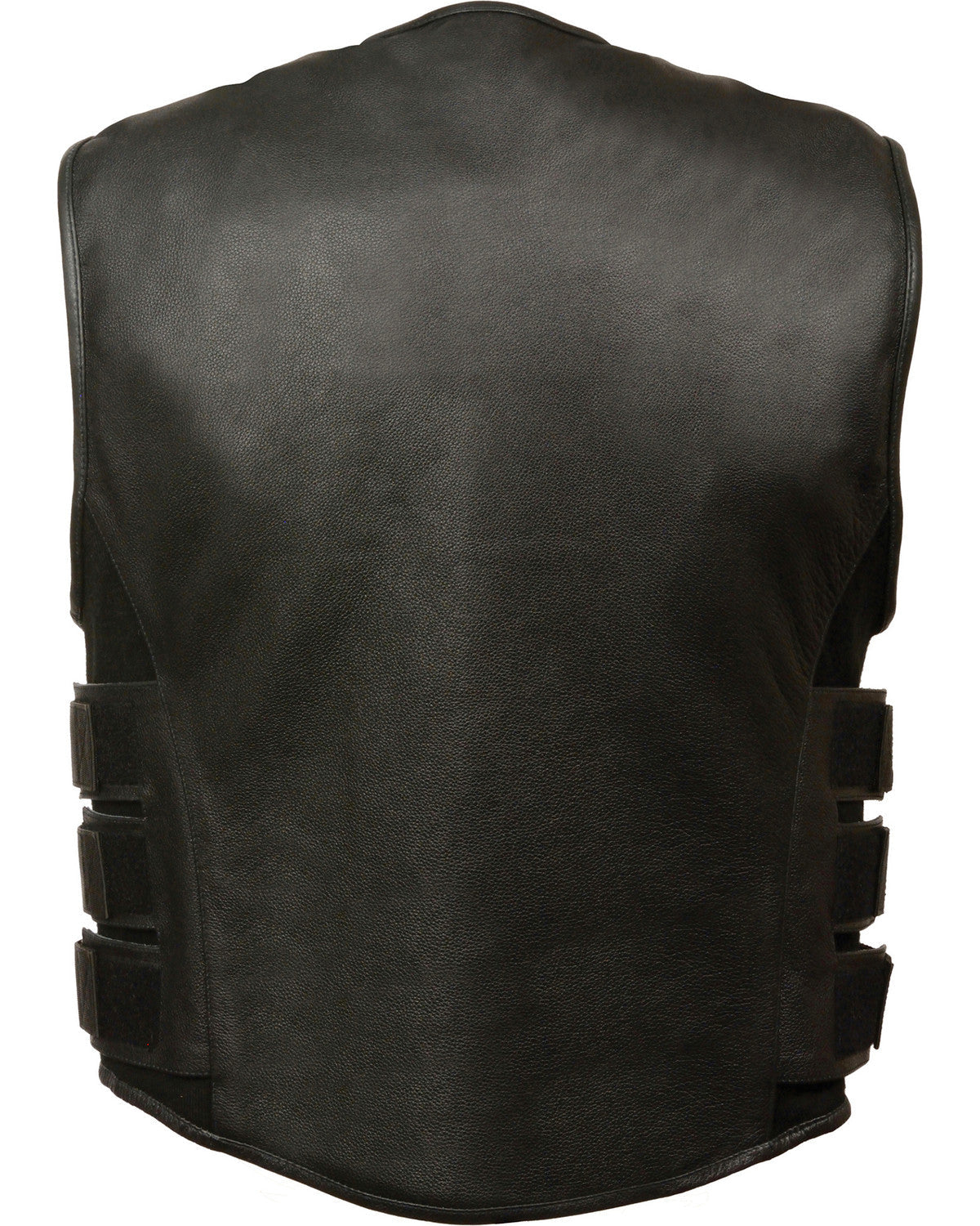 Style Zipper Front Leather Vest