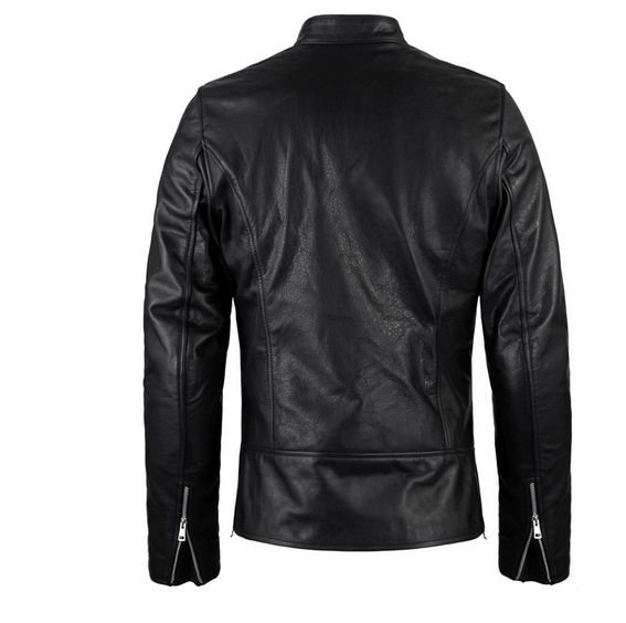 Men’s Classic Biker Leather Jacket