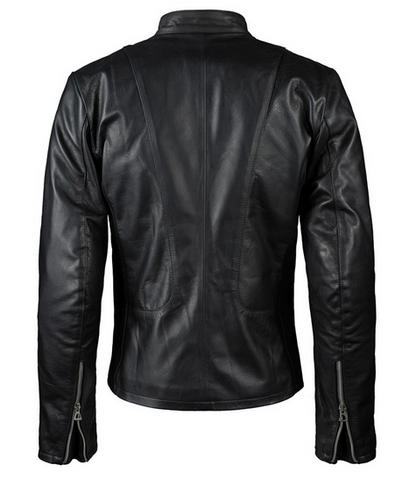 Men’s Black Biker Leather Jacket