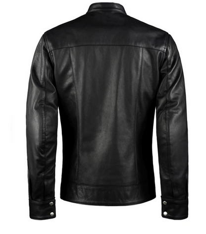 Men’s Vintage Black Biker Leather Jacket