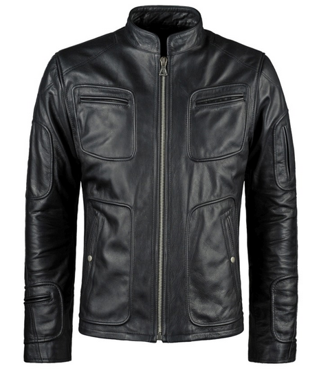 Men’s Black Biker Leather Jacket