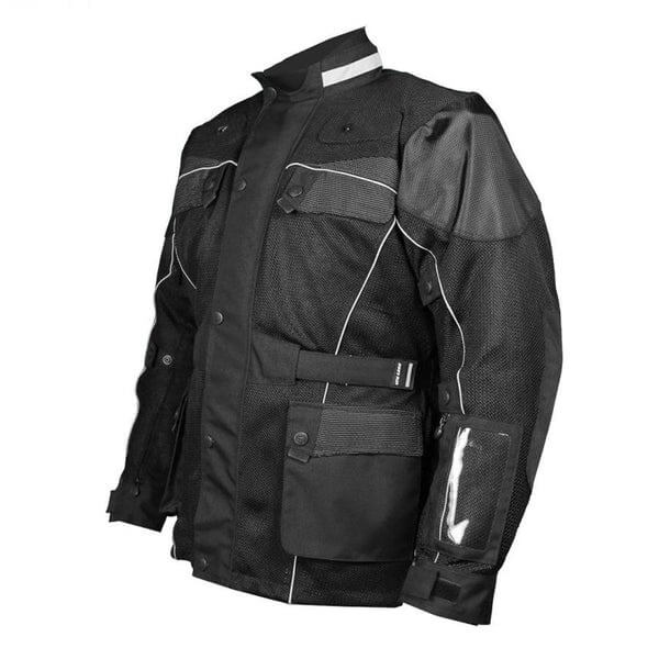 Black Cool Rider Motorcycle Mesh Jacket