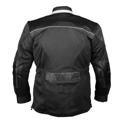 Black Cool Rider Motorcycle Mesh Jacket