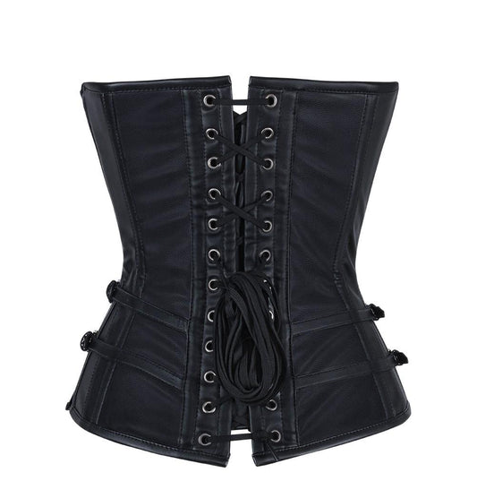 Wozniacki Gothic Faux Leather Corset
