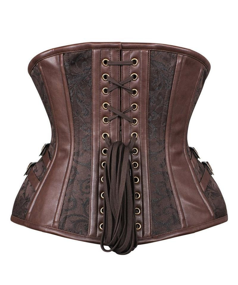 Almeta New Curvy Waist Trainer with Buckle in Brocade