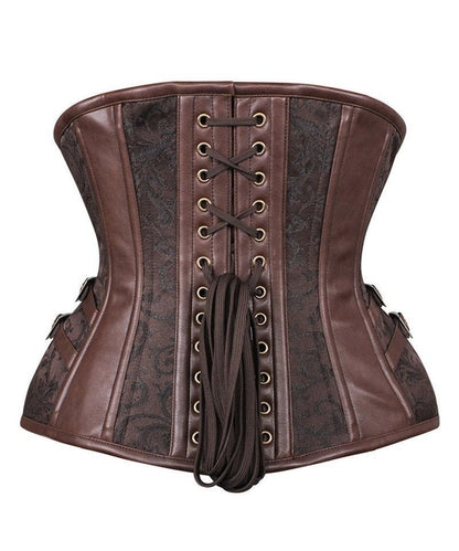 Almeta New Curvy Waist Trainer with Buckle in Brocade