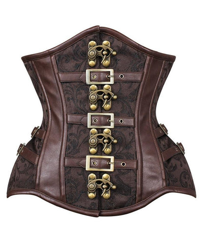 Almeta New Curvy Waist Trainer with Buckle in Brocade