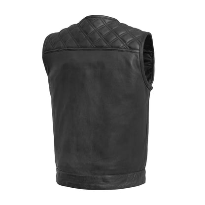 Gauge Men's Motorcycle Leather Vest Avanzar Leather