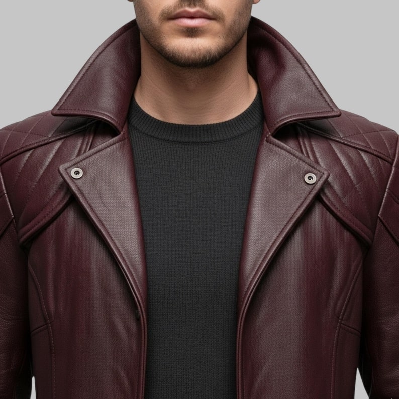 Devil May Cry Dante Leather Trench Coat Maroon