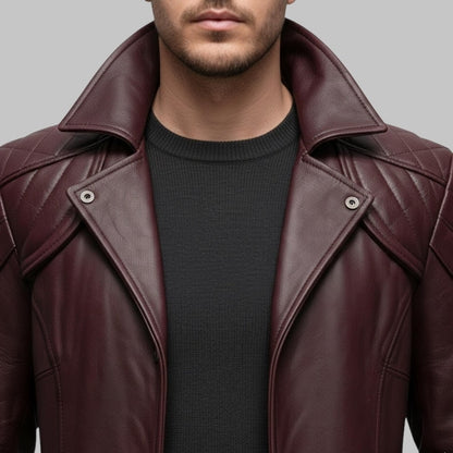 Devil May Cry Dante Leather Trench Coat Maroon
