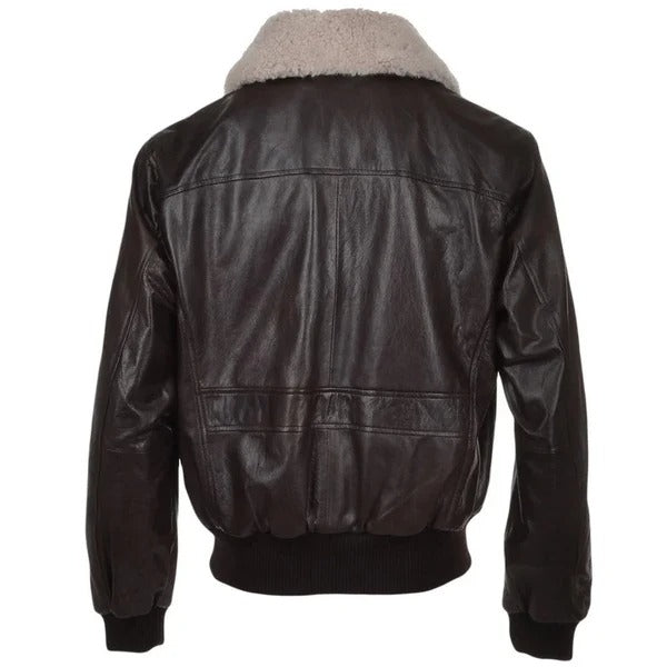 Men's Bomber Leather Flight Jacket Avanzar Leather Exclusive